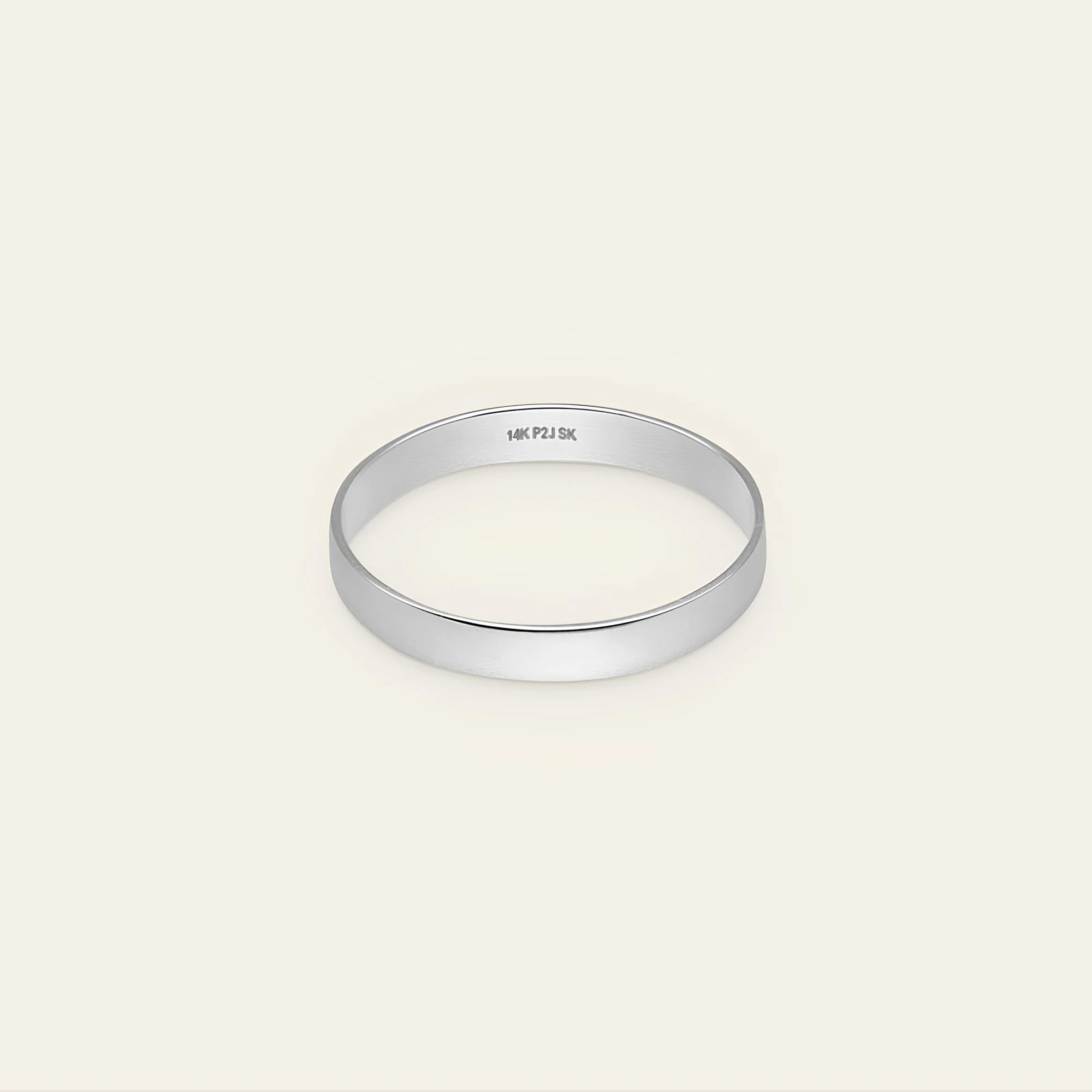 14k Solid Gold Bold Stacker Band - Image 10