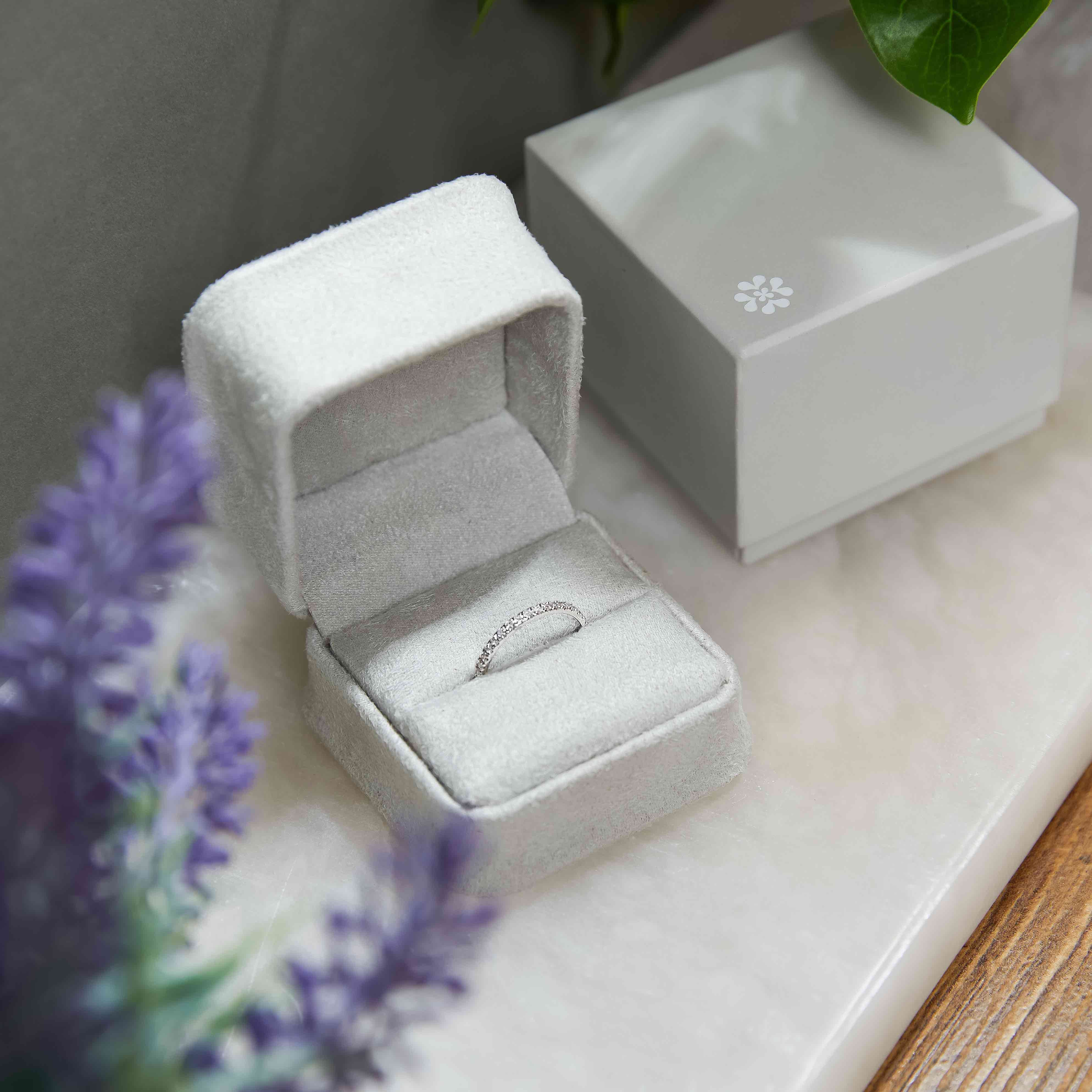 14k Solid Gold Diamond Micro Pavé Signet Ring - Image 10