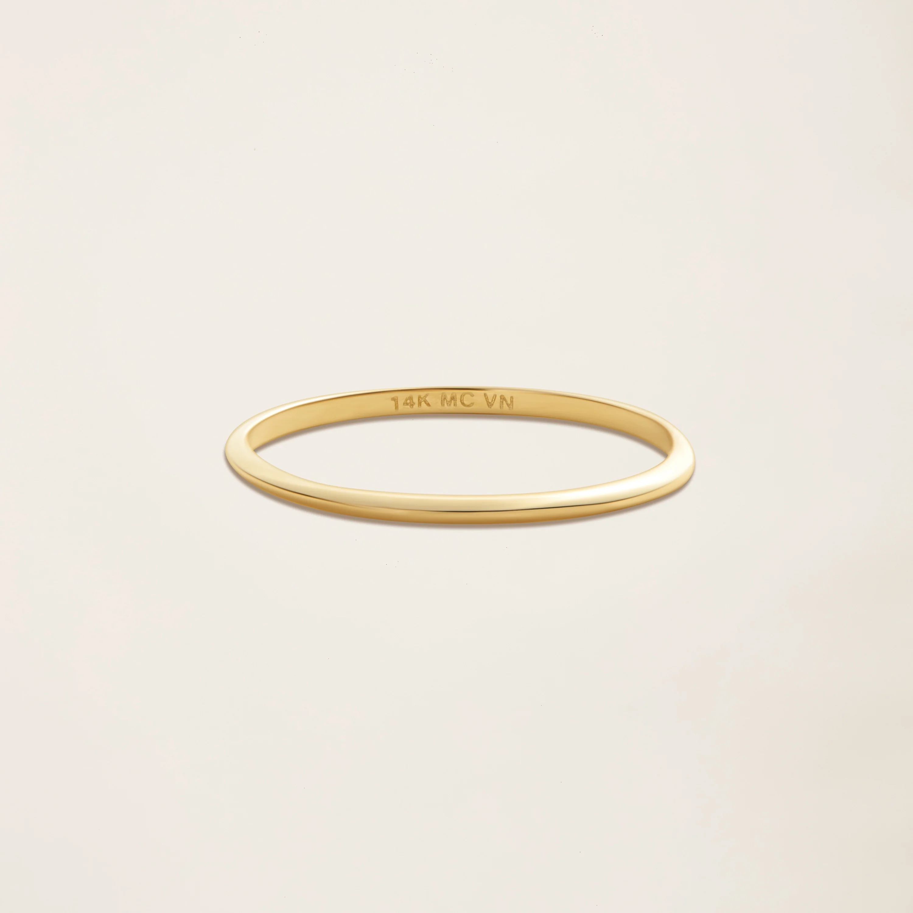 14k Solid Gold Stacker Ring