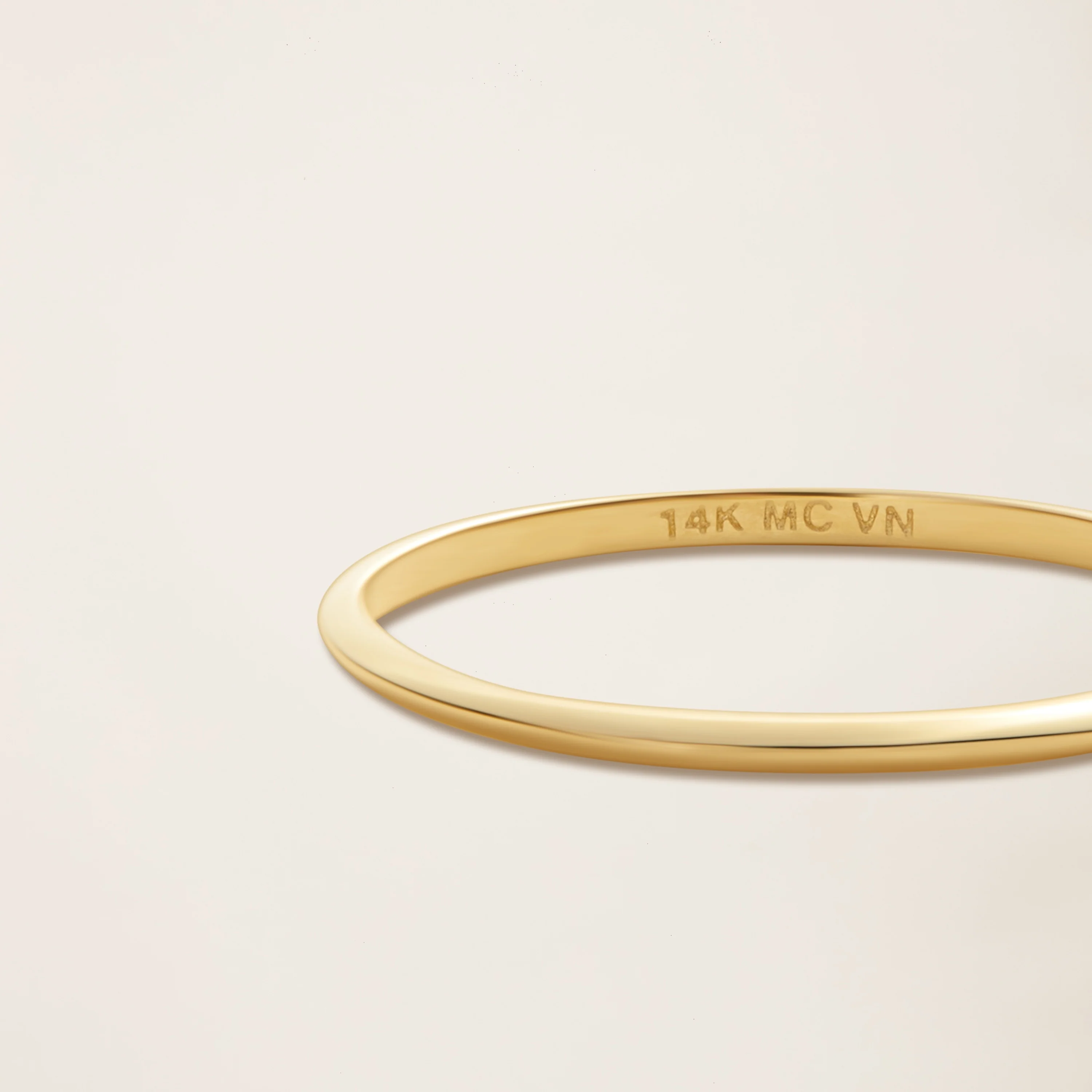 14k Solid Gold Stacker Ring - Image 3