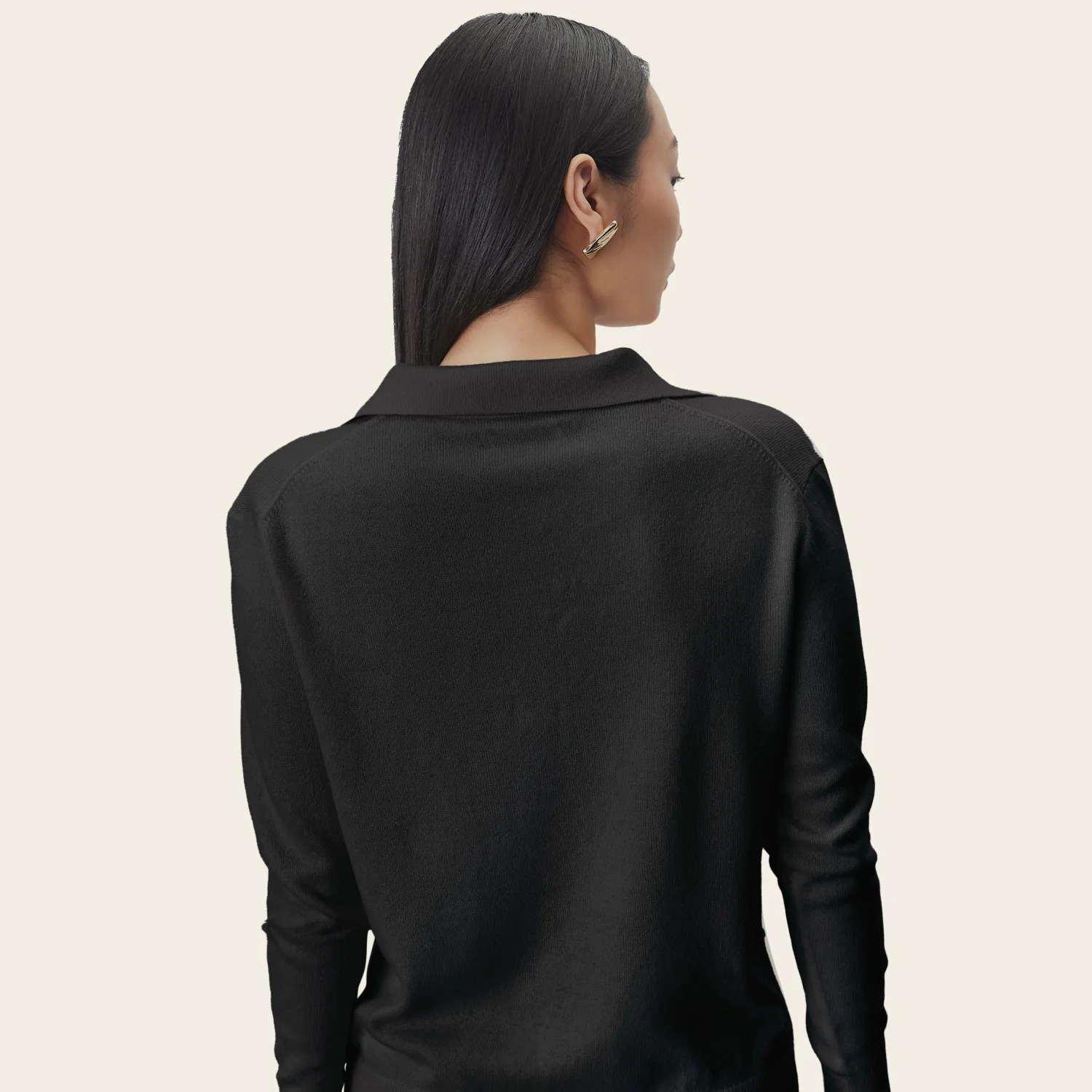 Camila Airy Cashmere Collared Sweater - Image 35