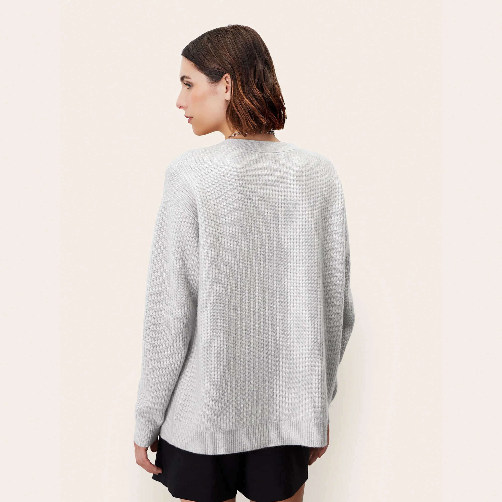 Billie Chunky Boyfriend Cashmere Cardigan - Image 18