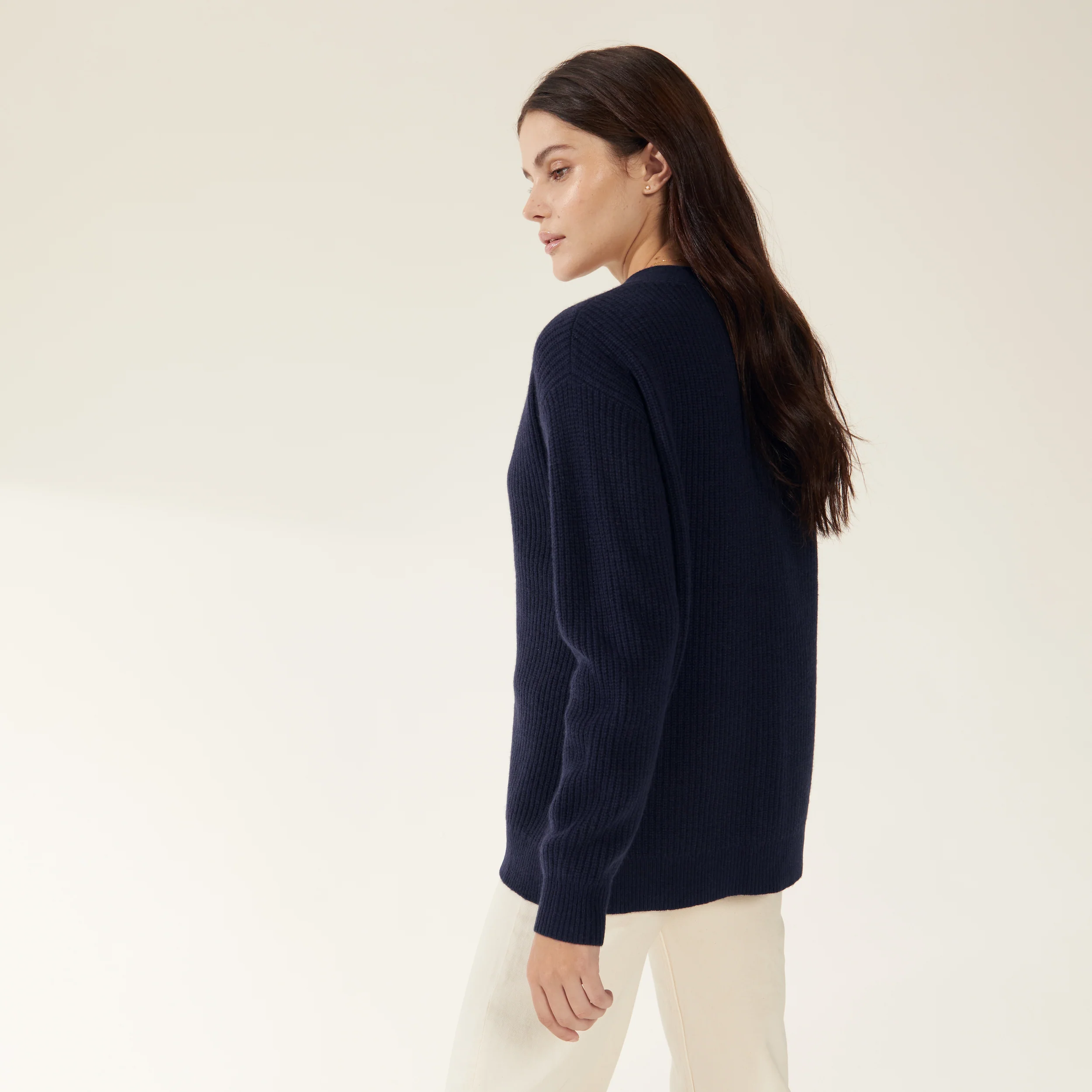 Billie Chunky Boyfriend Cashmere Cardigan - Image 38