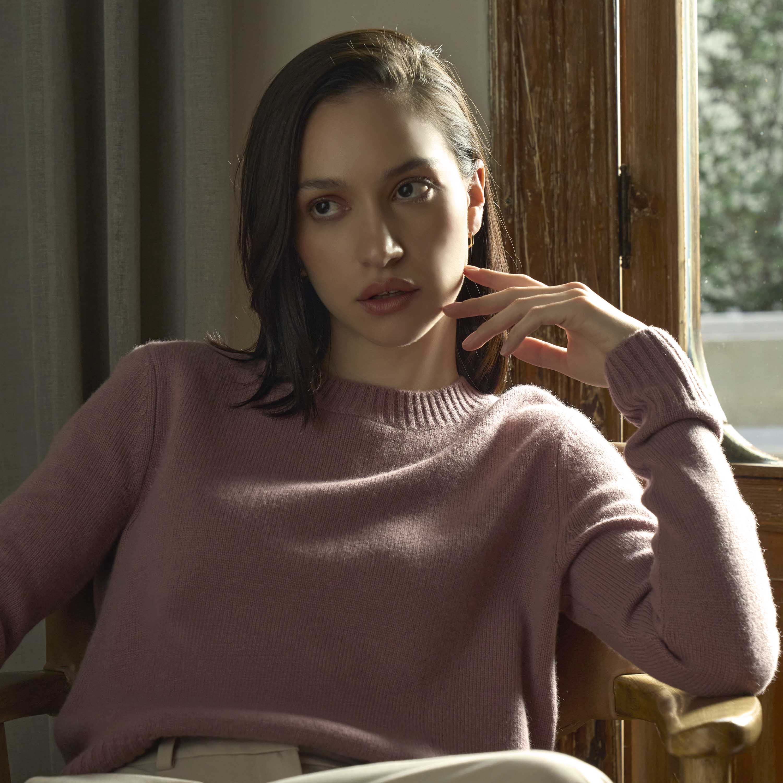 Mila Cashmere Boxy Crop Sweater - Image 50