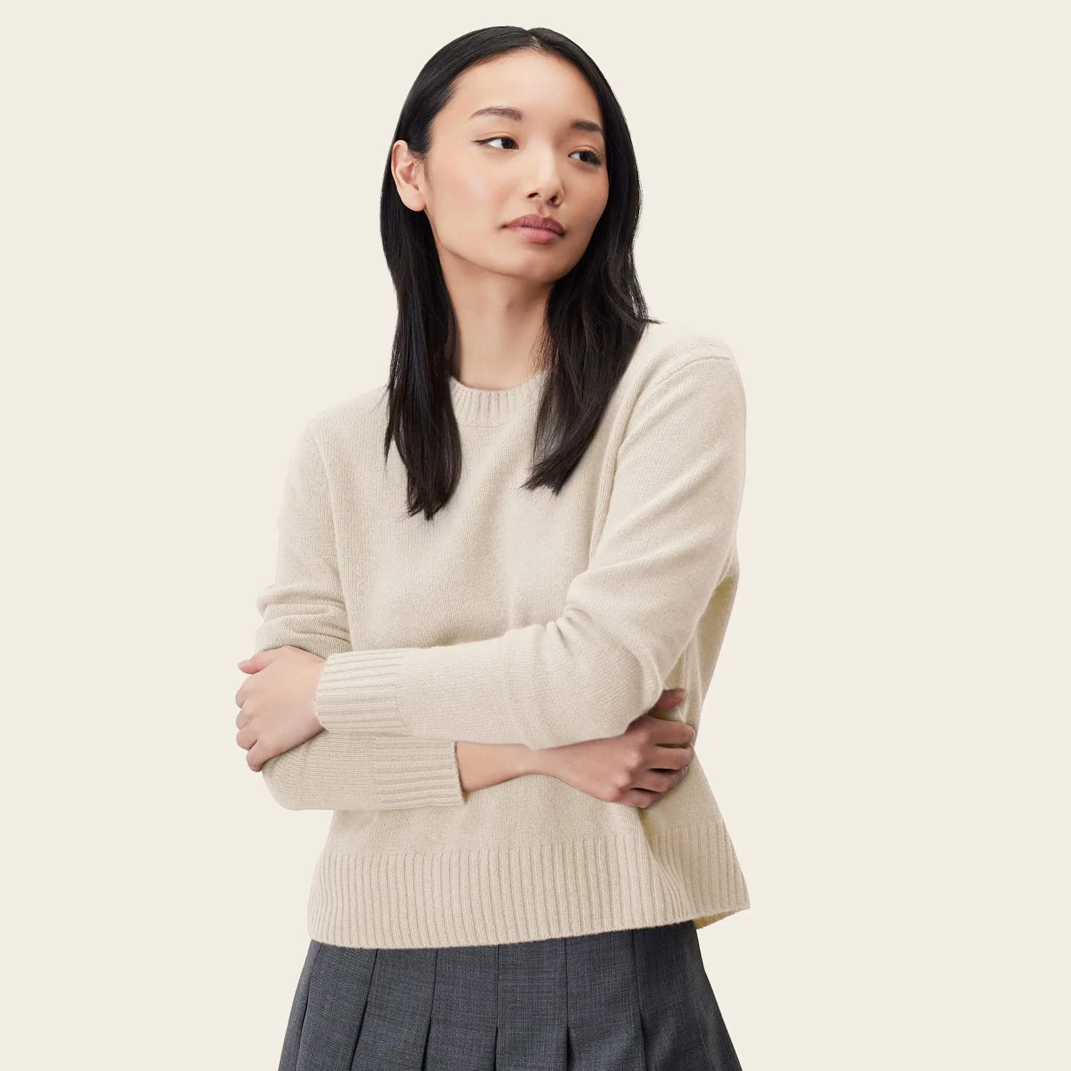 Mila Cashmere Boxy Crop Sweater - Image 56