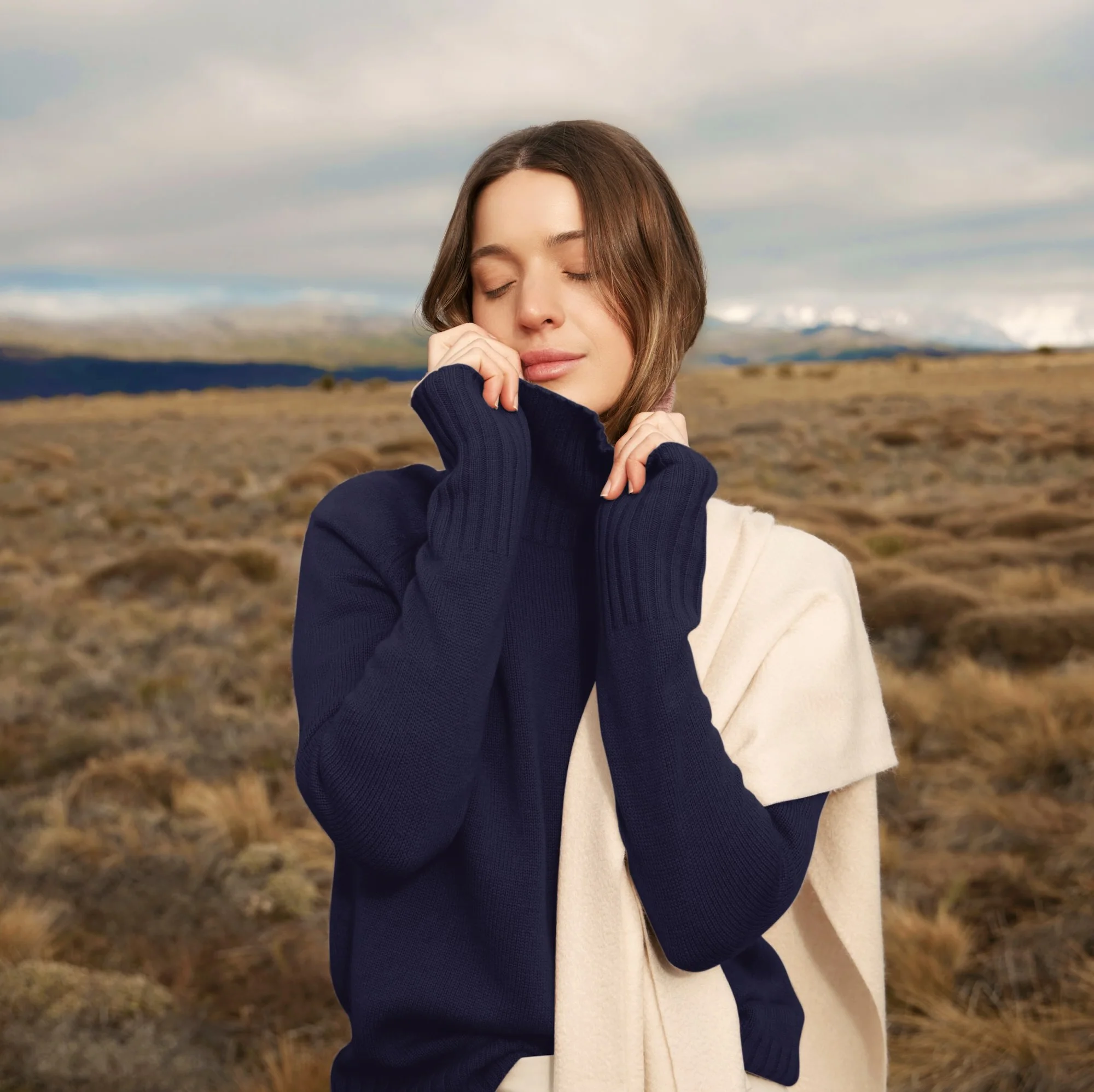 Emma Cashmere Relaxed Turtleneck Sweater - Image 35