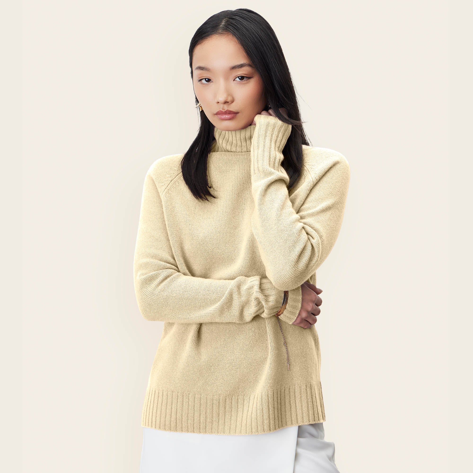 Emma Cashmere Relaxed Turtleneck Sweater - Image 62