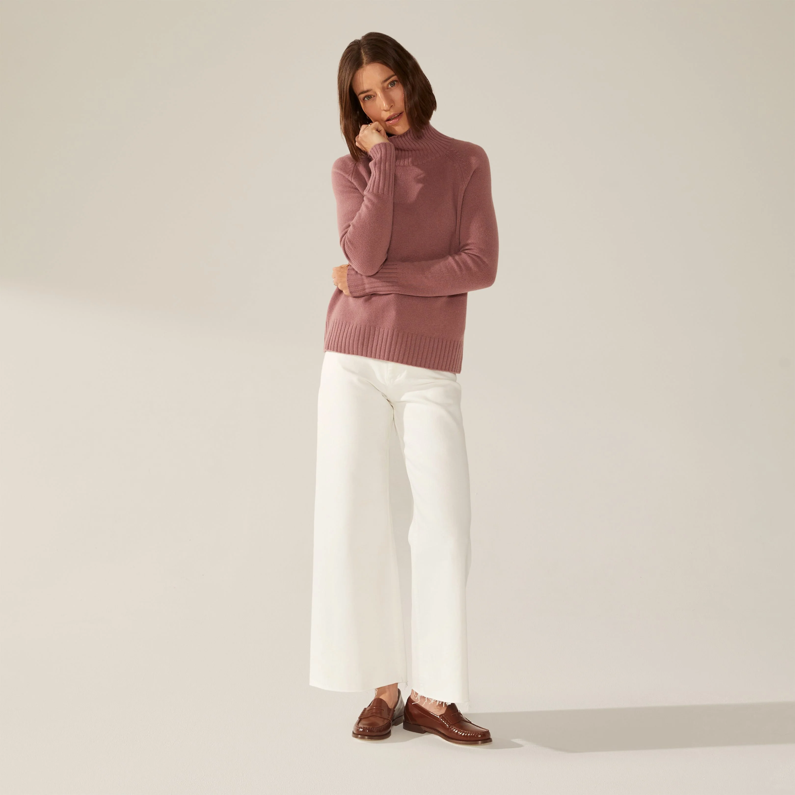 Emma Cashmere Relaxed Turtleneck Sweater - Image 82