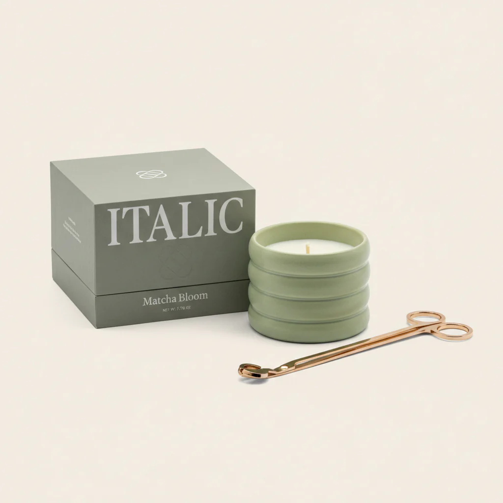 Ceramic Candle & Wick Trimmer Set - Image 3