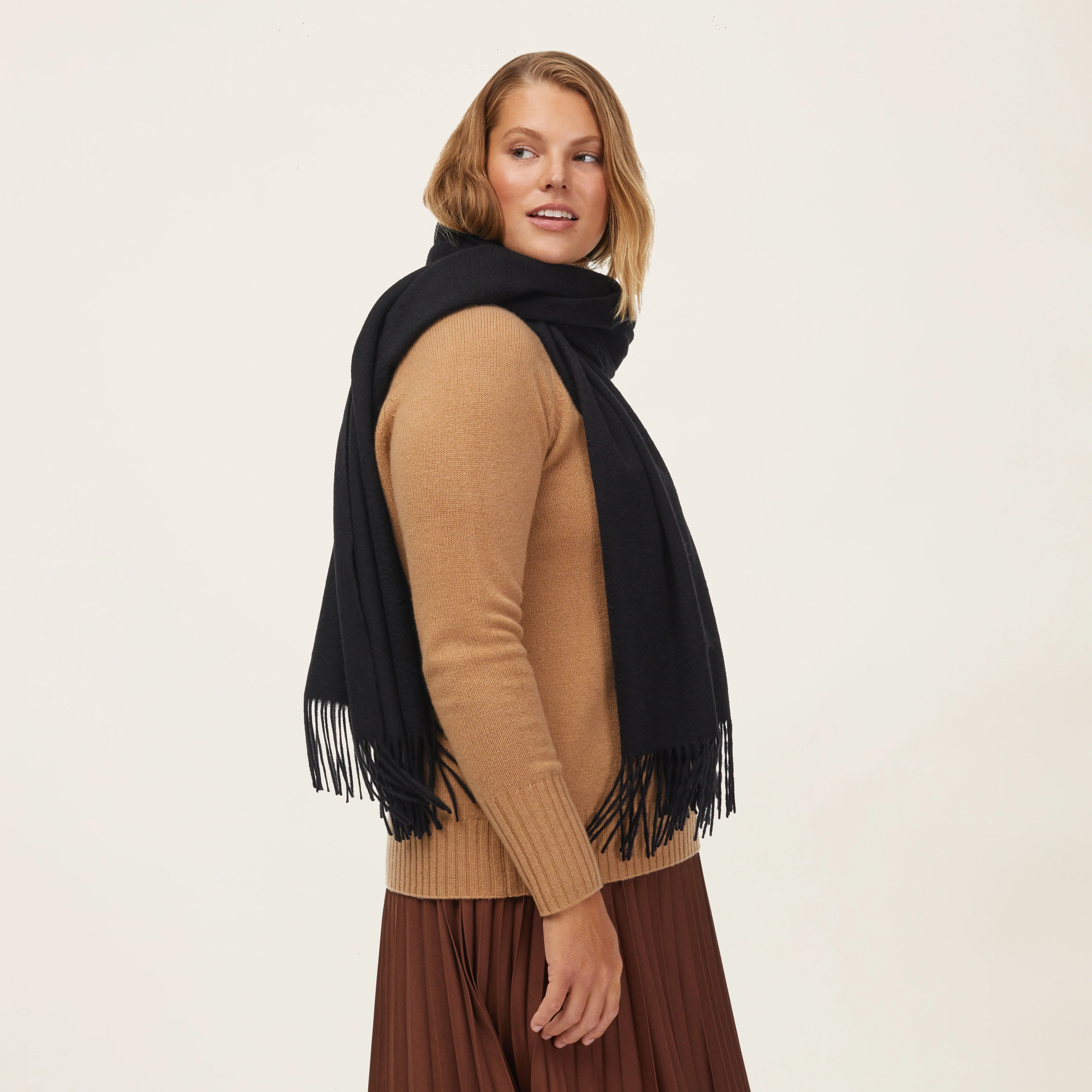 Cleo Oversized Cashmere Scarf - Image 35