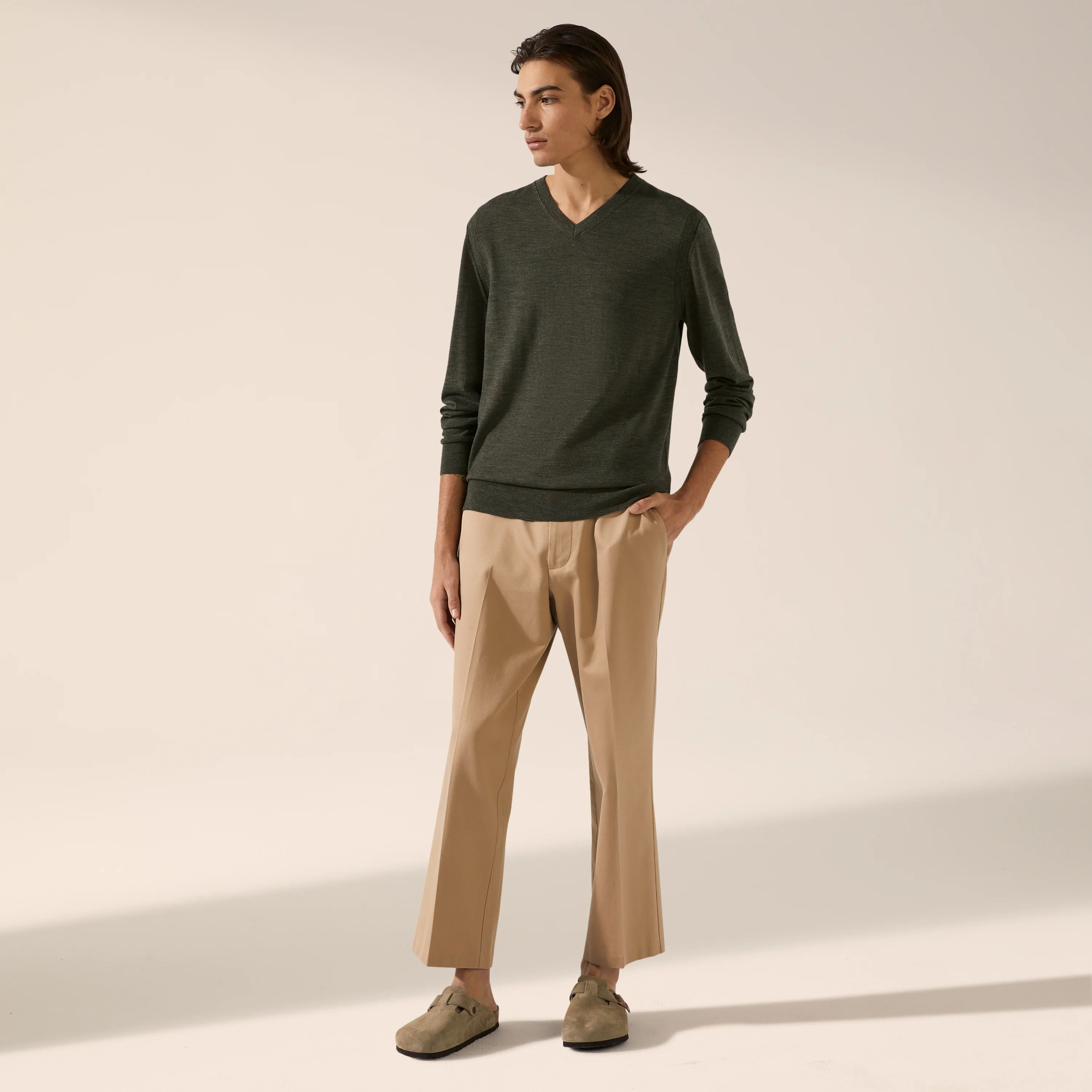 Cole Merino Lightweight V-Neck Sweater - Image 15