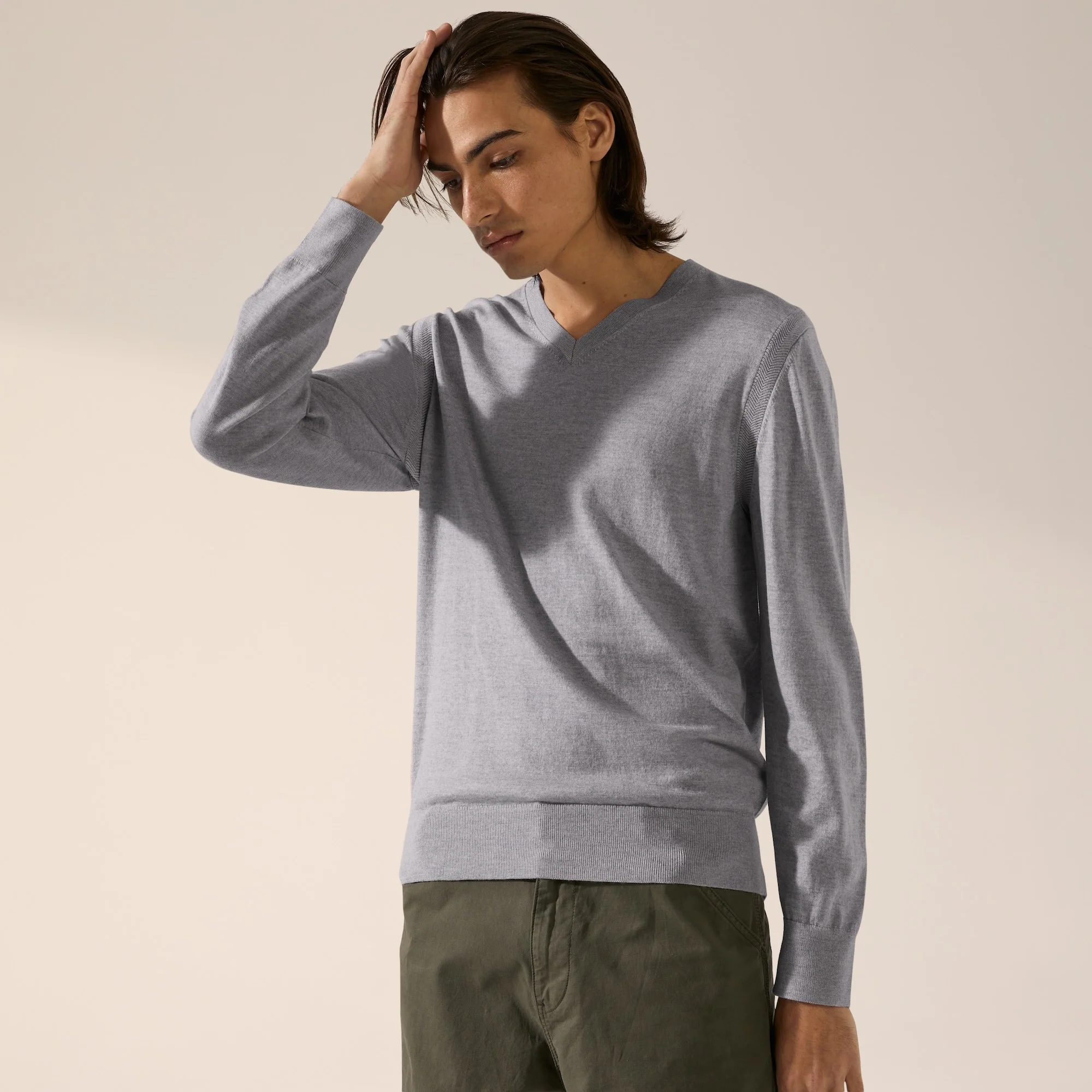 Cole Merino Lightweight V-Neck Sweater - Image 25