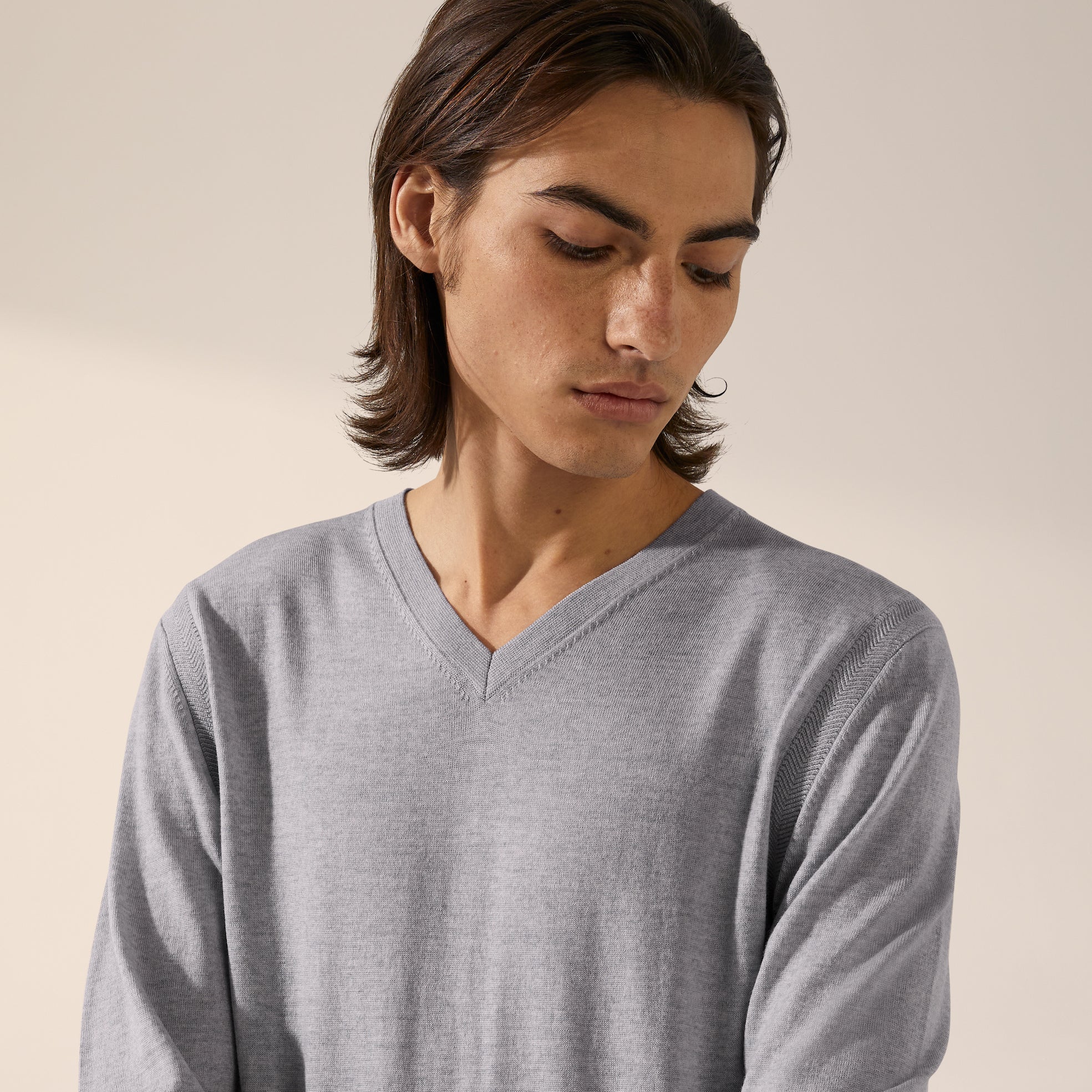 Cole Merino Lightweight V-Neck Sweater - Image 4