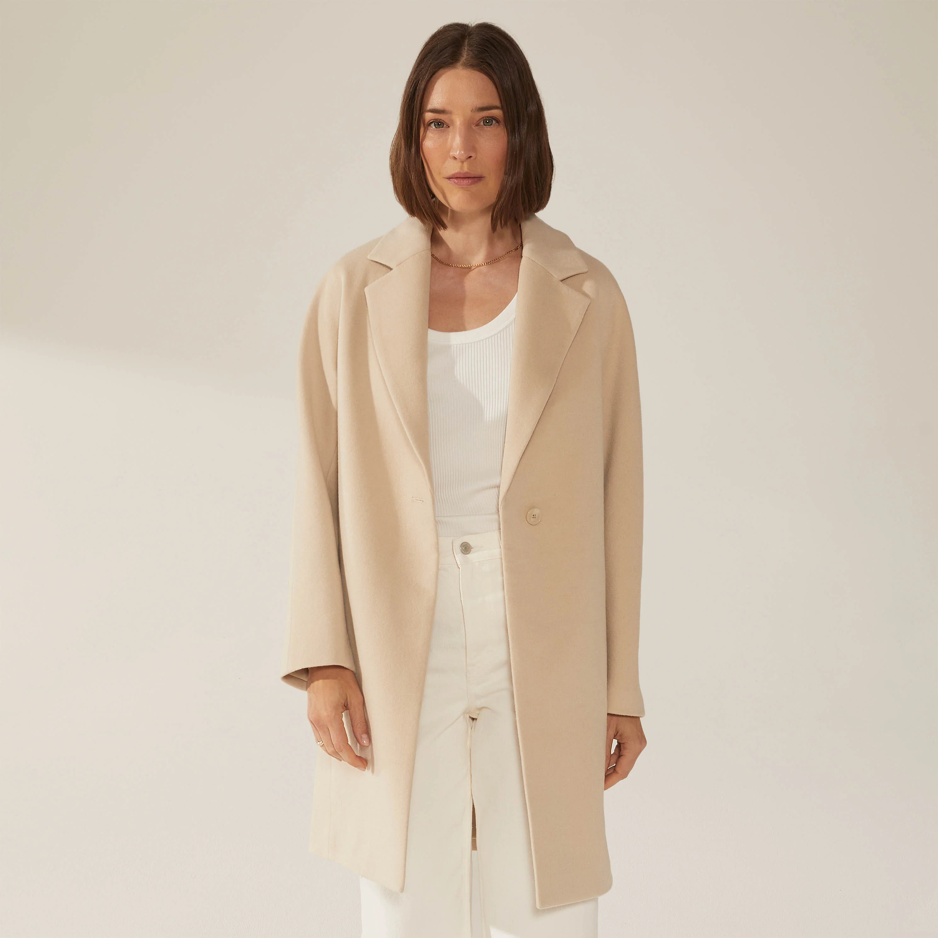 Risa Cashmere-Wool Button Down Coat - Image 10