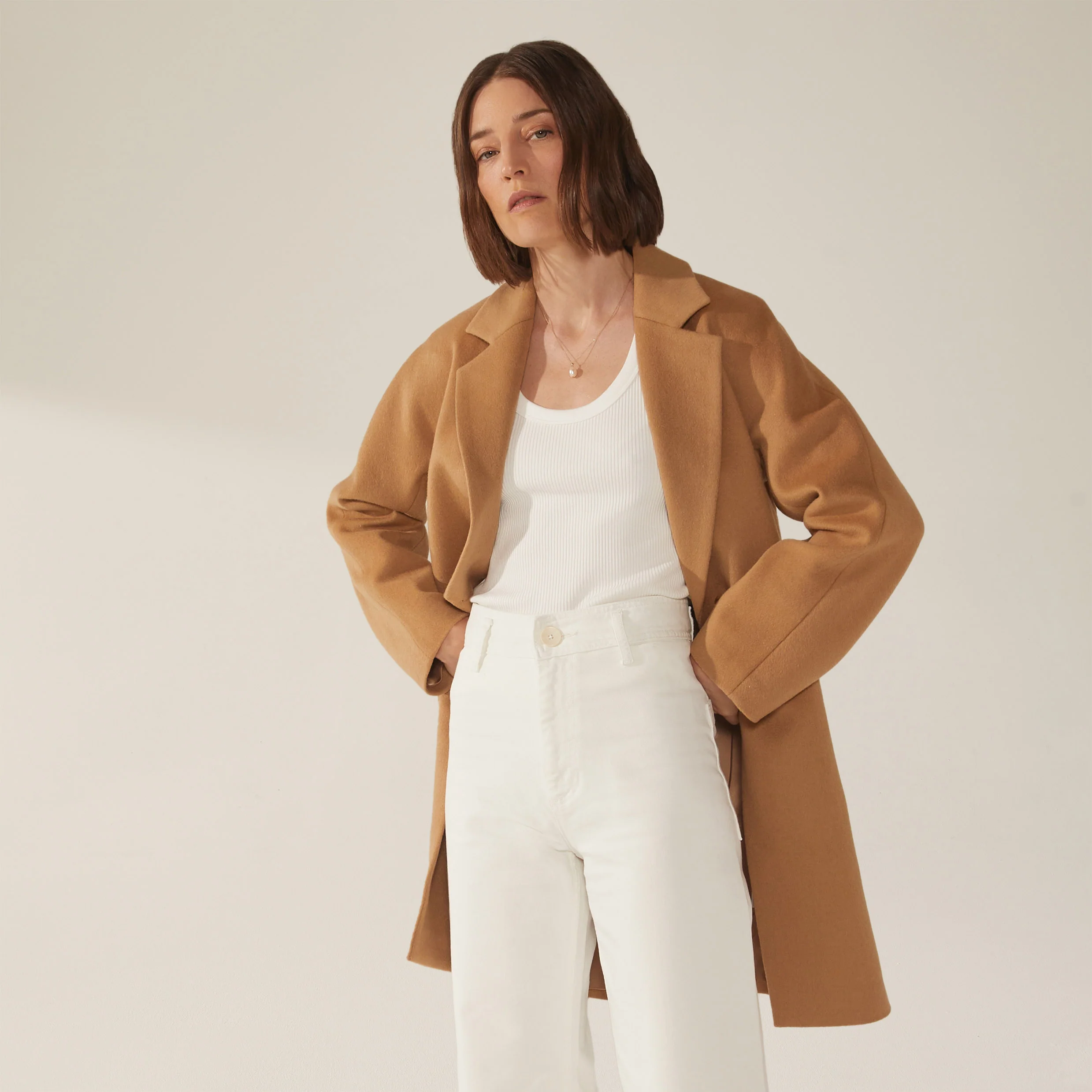 Risa Cashmere-Wool Button Down Coat - Image 5