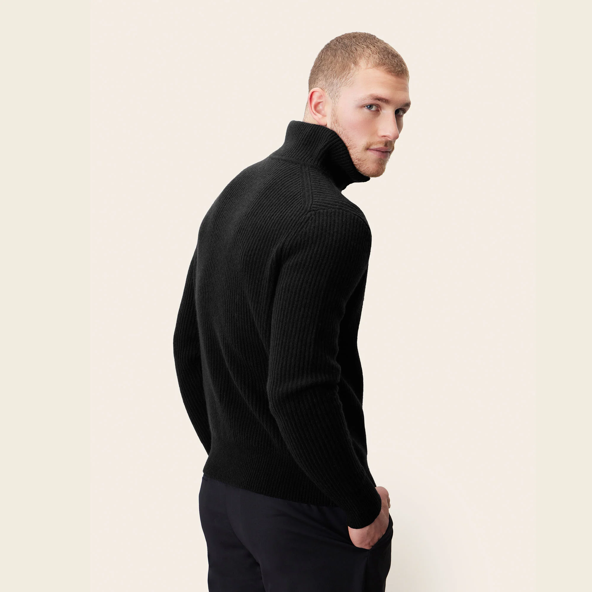 Shane Cashmere Quarter Zip Pullover - Image 5