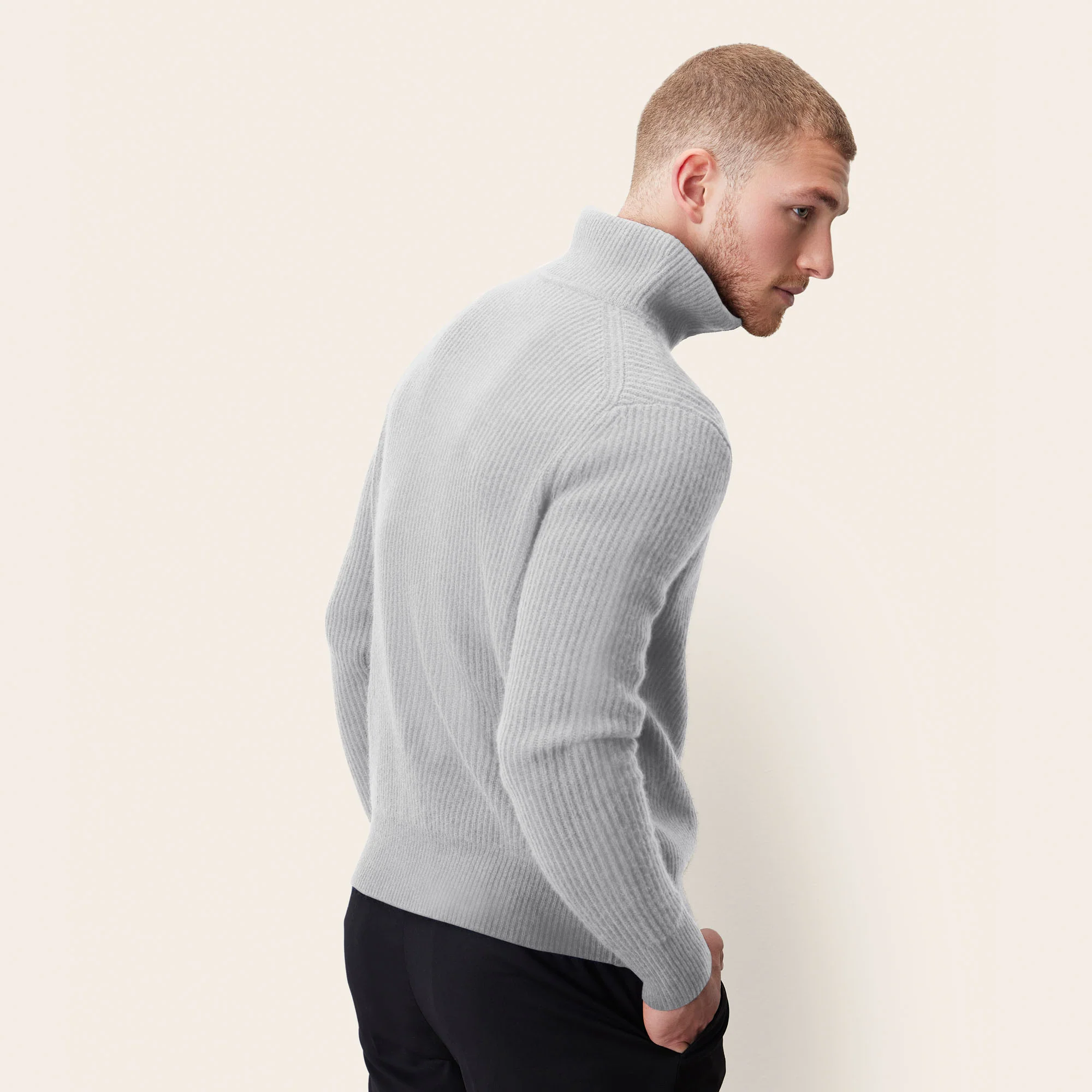 Shane Cashmere Quarter Zip Pullover - Image 7