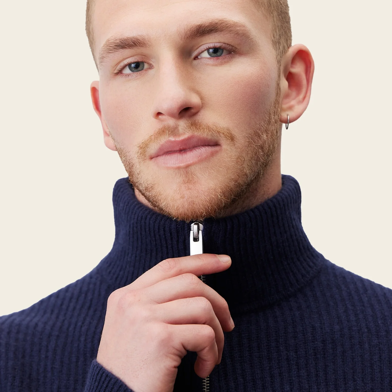 Shane Chunky Cashmere Quarter Zip Pullover - Image 20