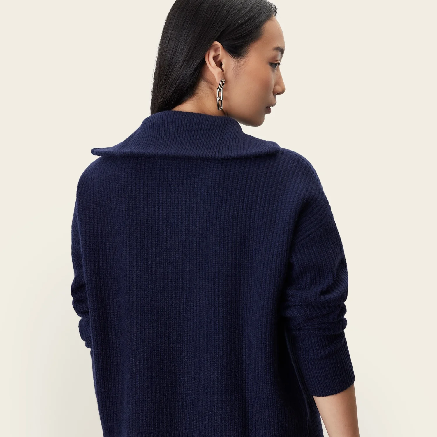 Sophia Chunky Cashmere Quarter Zip Pullover - Image 42